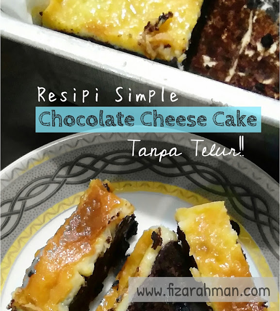 Chocolate Cheesecake Tanpa Telur