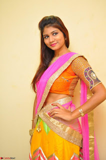Lucky Sree in dasling Pink Saree and Orange Choli DSC 0351 1600x1063.JPG