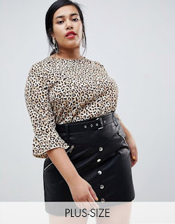 Combinando blusa animal print. Ideas de moda Plus Size