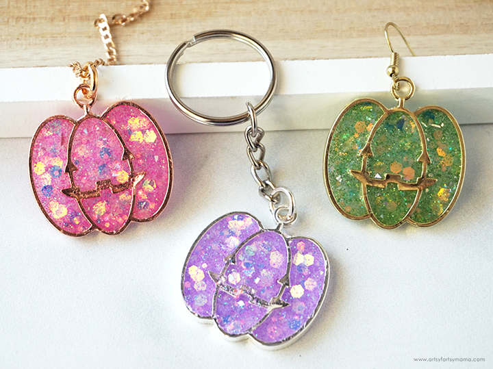 Pastel Resin Pumpkin Charms