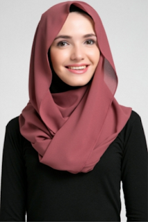 Model Hijab Untuk Wajah Bulat