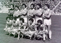 PALENCIA C. F. Temporada 1982-83. Zubeldia, Fuertes, Prados, Maldonado, Cano, Ferrero. López Murga, Mediavilla, Merayo, Belanche, Javi Fernández. PALENCIA C. F. 1 🆚 DEPORTIVO ALAVÉS 1 Domingo 03/04/1983. Campeonato de Liga de 2ª División, jornada 31. Palencia, campo de La Balastera. GOLES: ⚽1-0: 16’, Prados. ⚽1-1: 81’, Gregory.