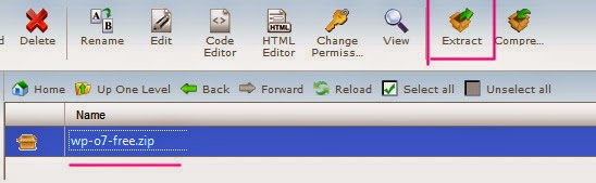 cara ekstrak file di cpanel