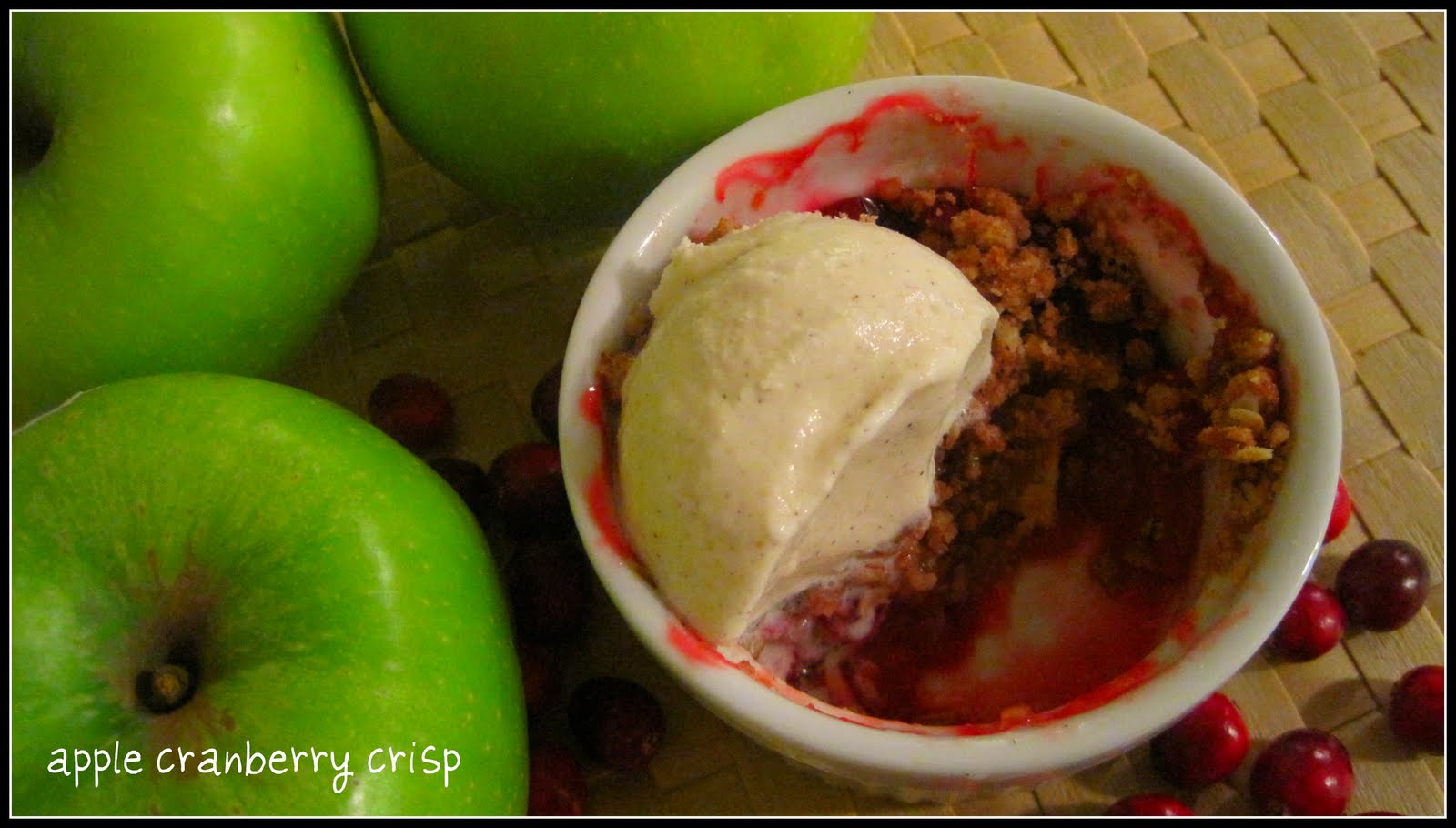 Cookie Confessions apple cranberry crisp