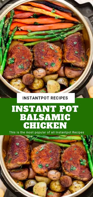 INSTANT POT BALSAMIC CHICKEN – PALEO, WHOLE30 + KETO / LOW CARB OPTIONS