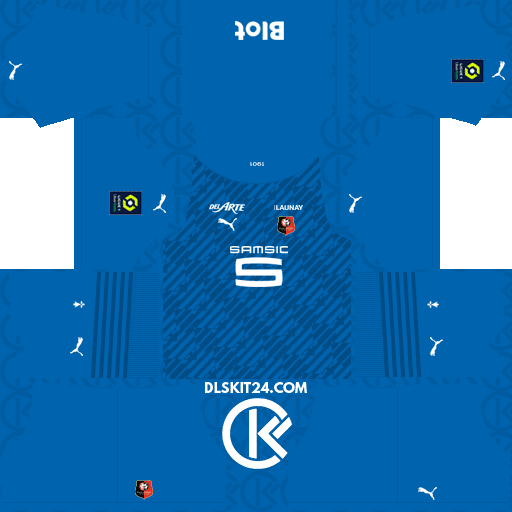 Stade Rennais F.C. Kits 2023-2024 Puma - Dream League Soccer Kits 2024 (Goalkeeper Home)