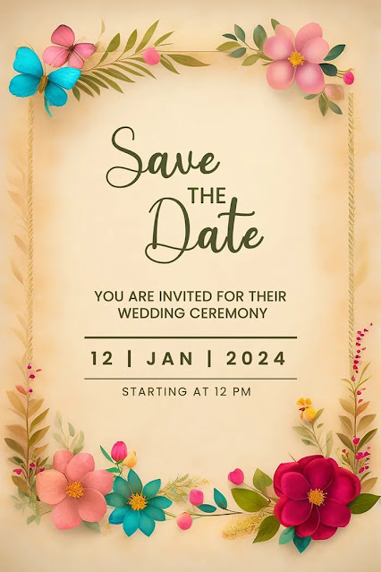Wedding Invitation and Save the date PSD templates ll PSD Invitation ll Birthday Invitation