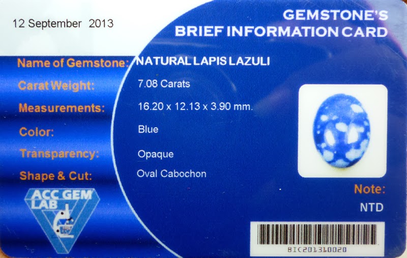 Memo Batu Lapis Lazuli