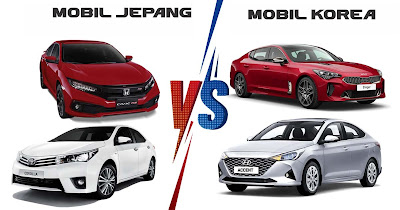 perbedaan mobil jepang dengan mobil korea