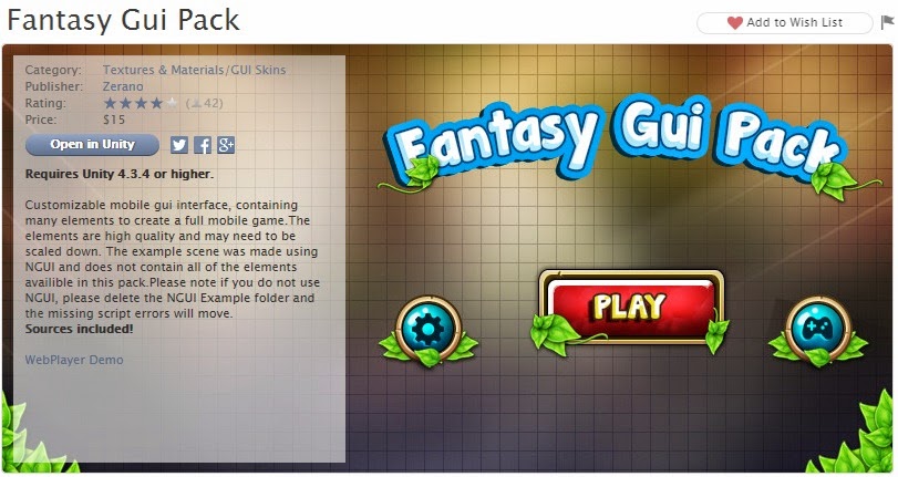  Fantasy Gui Pack