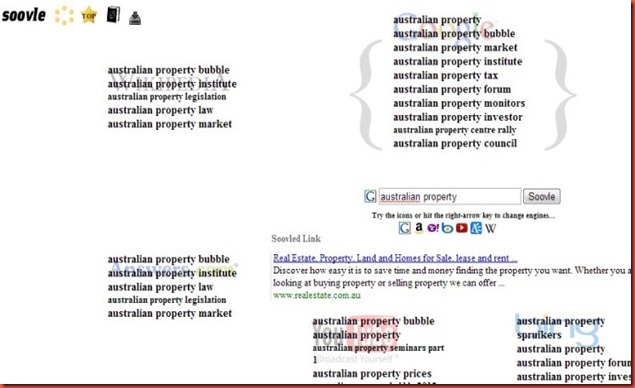 soovle Australian keyword Australian Property