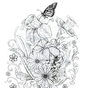 daffodil flower tattoos designs