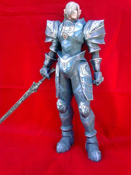 Lineage 2 Male Human Knight Papercraft