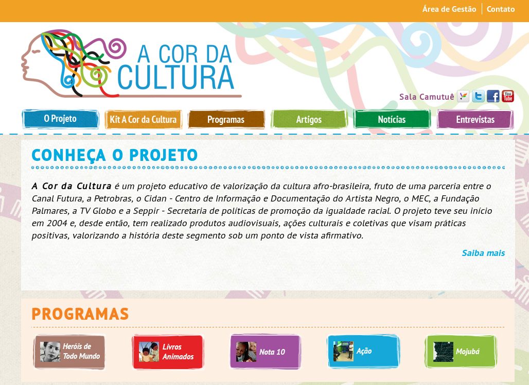 Projeto "A Cor da Cultura".