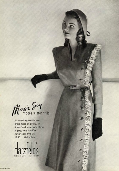 Harzfeld's Ad for Margie Joy Dress