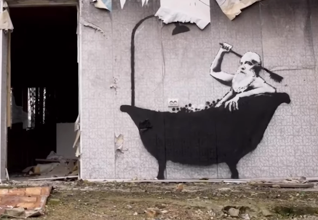 banksy art ukraine