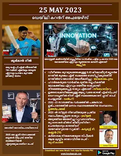 Daily Current Affairs in Malayalam 25 May 2023