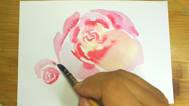 How to draw watercolor roses step by step tutorial easy