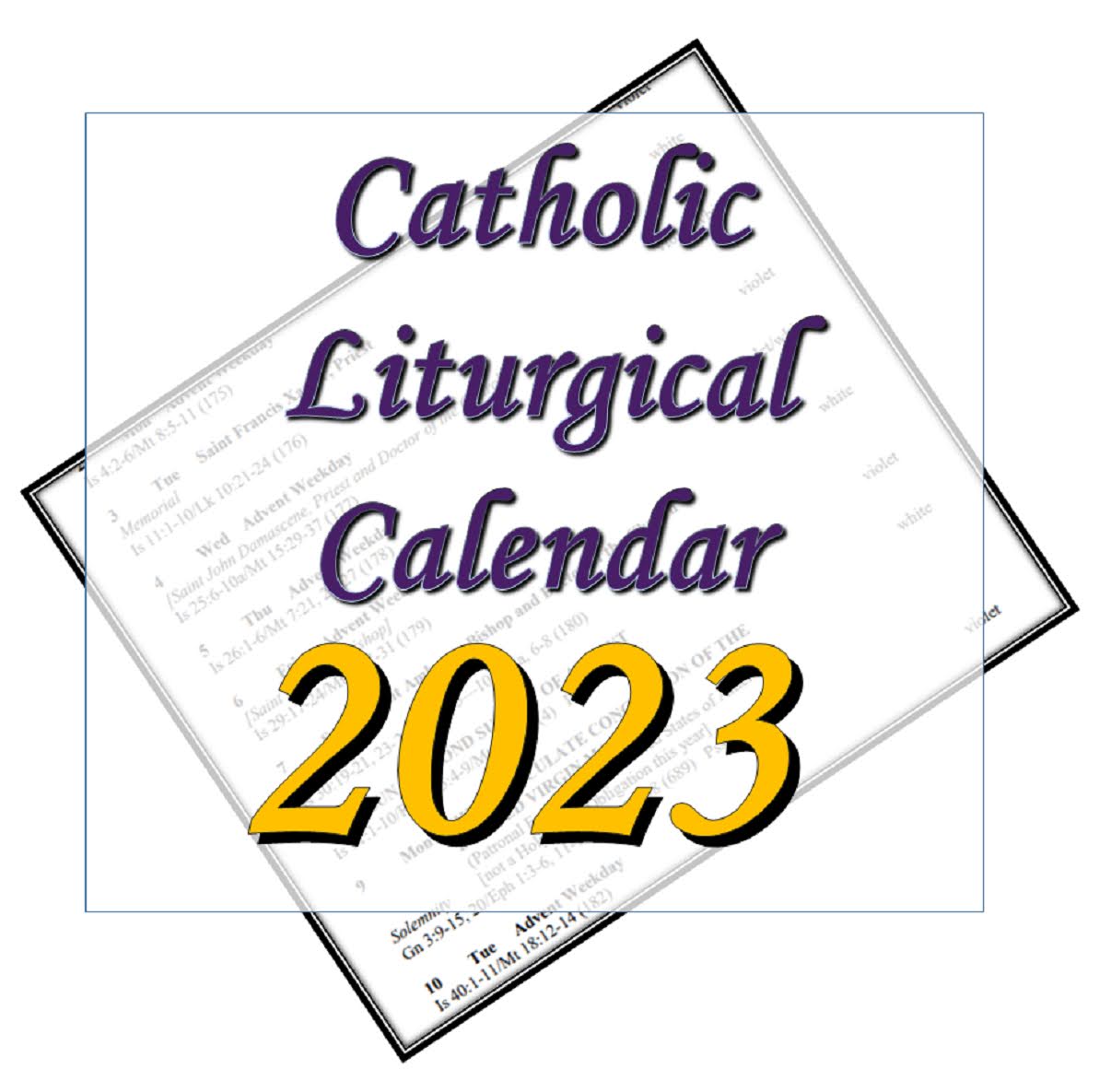 roman catholic liturgical calendar