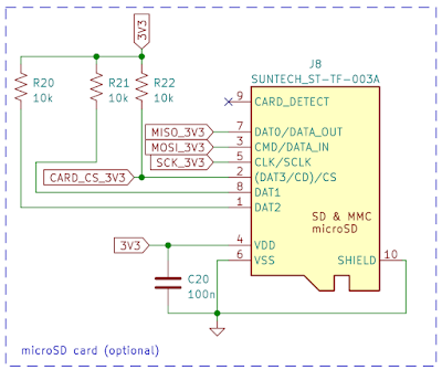 microSD card interface schematic