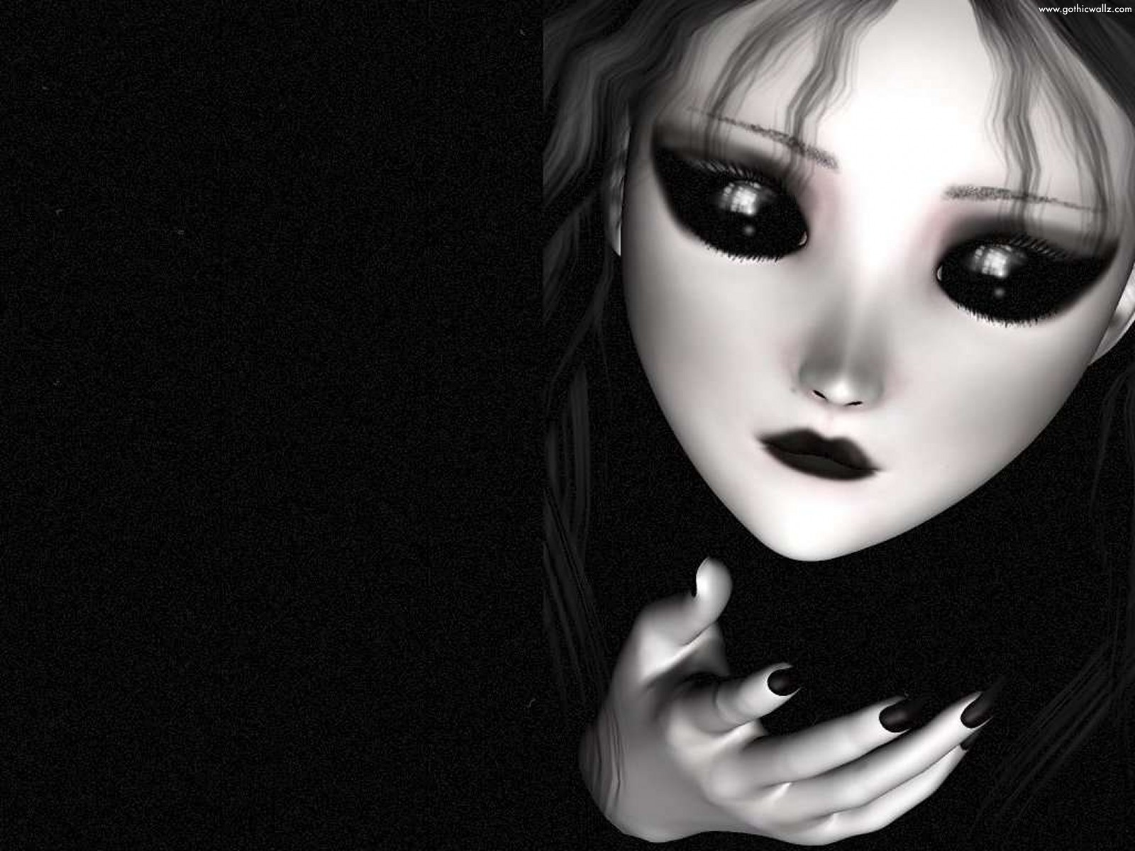 Dark Doll Girl | Dark Gothic Wallpaper Download