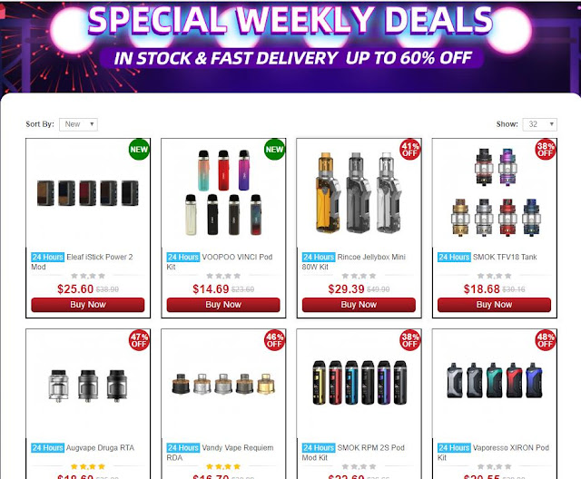 Updating your vape device by checking sourcemore weekly deals!