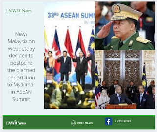 This time Malaysia decided to postpone the planned deportation to Myanmar until a proposed regional summit of ASEAN discuss about the Crisis bought on by the military coup Mayanmar