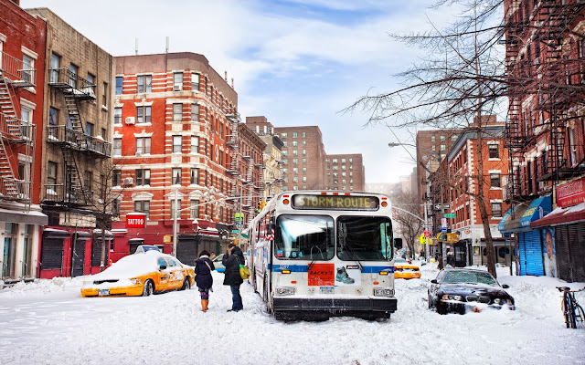 Fotos de Nieve en las Calles de New York