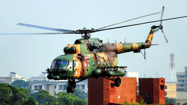 An Mi-171 Hip Helicopter of the Bangladesh Army. Photo from Wikimedia Commons