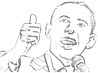 Barack Obama coloring pages to print out