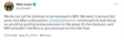Pressure on the Pope