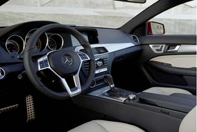 mercedes c class coupe interior images