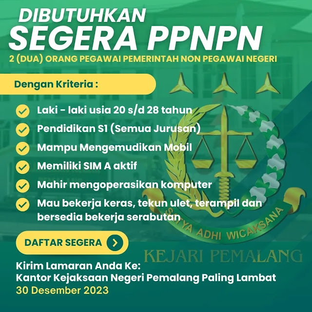 Lowongan Kerja Kejaksaan Negeri