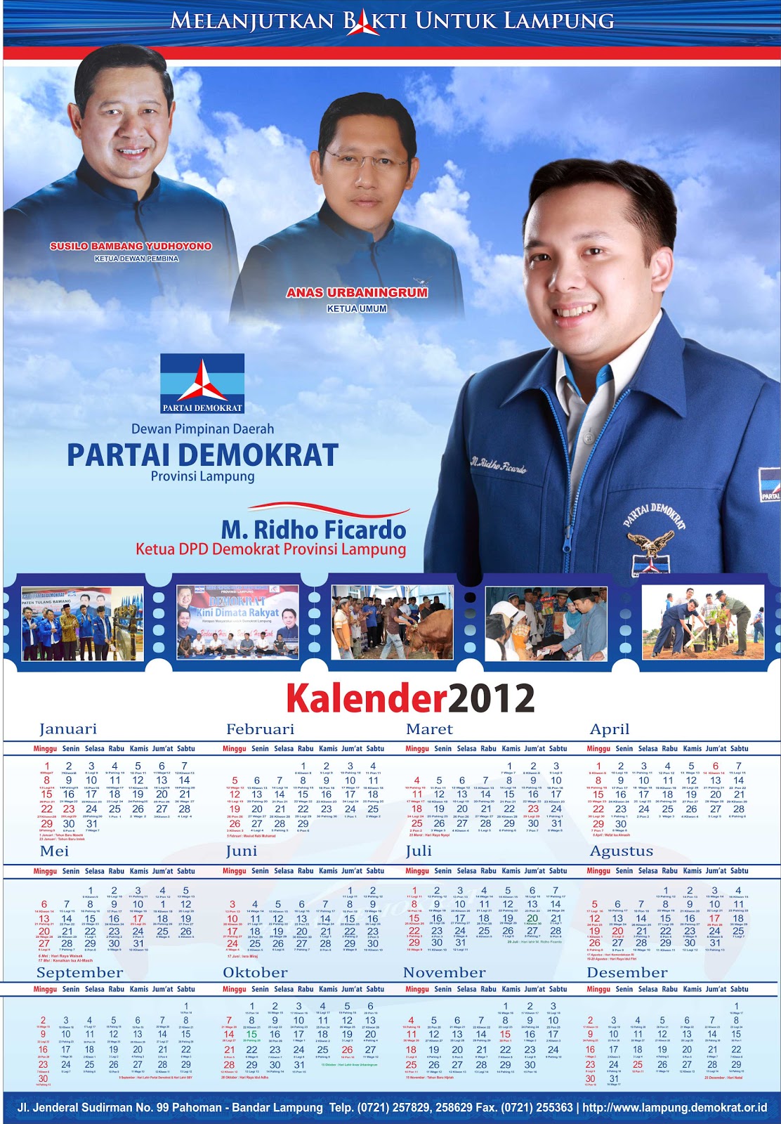 Afrora Desain: Kalender 2012 Demokrat