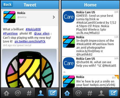 Twitter app for Nokia Series 40 devices