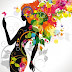 Beautiful fashionable silhouette 01 vector