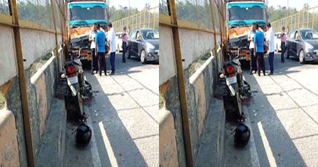 हिमाचलः पुल की दीवार से टकराया बाइक सवार का सिर, पत्नी के सामने उजड़ गया सुहाग 