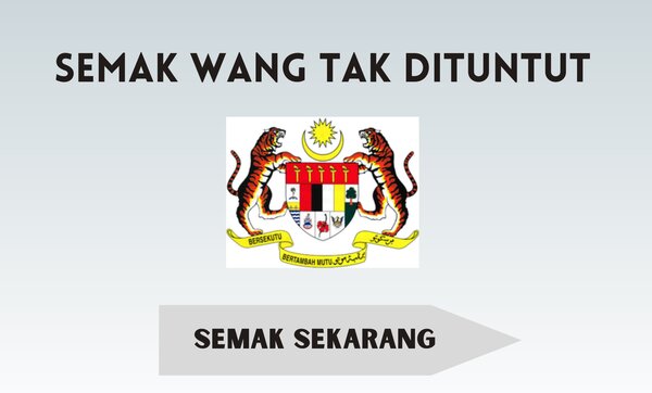 Wang Tidak Dituntut Boleh Semak Secara Online 