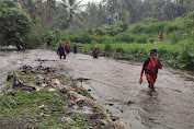 Seorang Anak Di Kalijaga Lombok Timur Diduga Hanyut Saat Mandi di Sungai