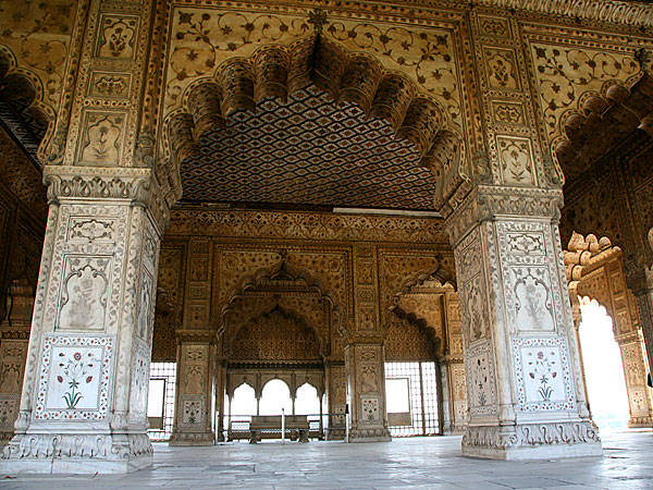 Diwan-I-Khas in Delhi Red Fort Interior Architecture Design Images