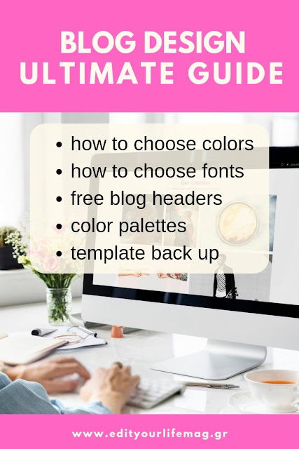 Blog desing Ultimate guide to create your dream blog and freebies