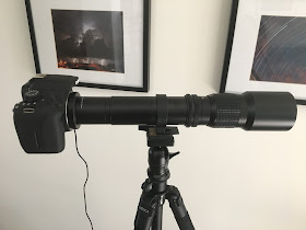 huge lens on camera