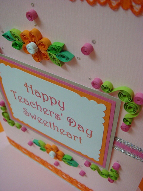 handmade greeting cards for teachers. Lin Handmade Greeting Cards: