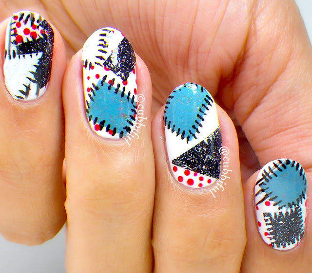 patchwork nail art