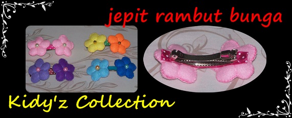 kidy z collection koleksi jepit  rambut  flanel 