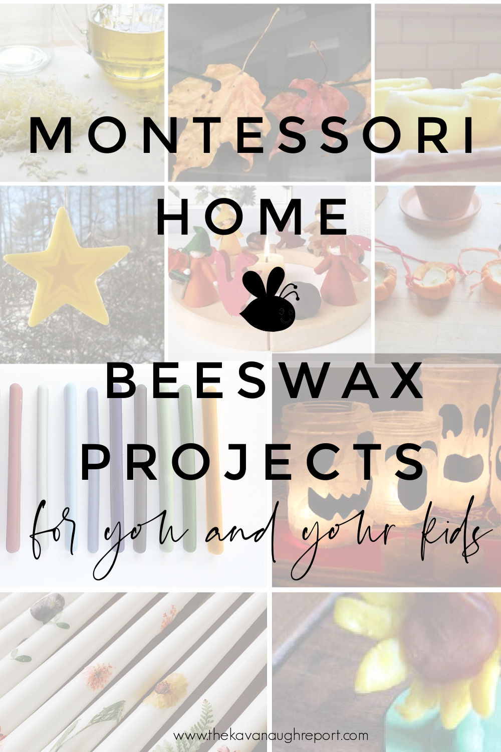 Montessori friendly beeswax projects and inspiration for children and adults that are perfect for trying at home with kids this autumn.