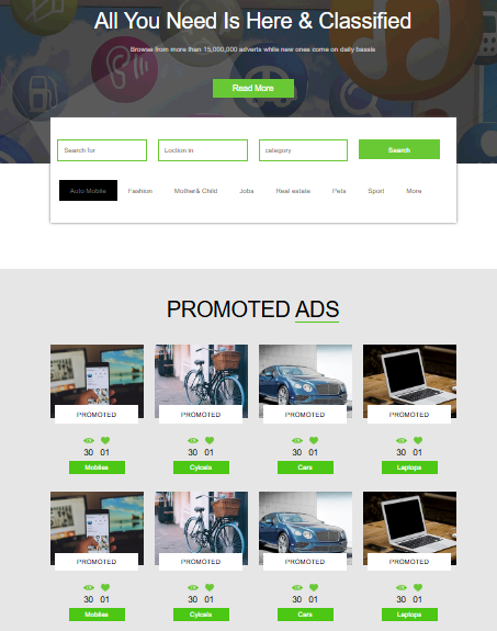 E-Commerce Template Free Download-HTML, CSS, JS