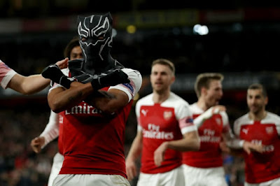 Wakanda Forever! Aubameyang Leads Arsenal To Europa's Next Round with Black Panther-Esque Celebration