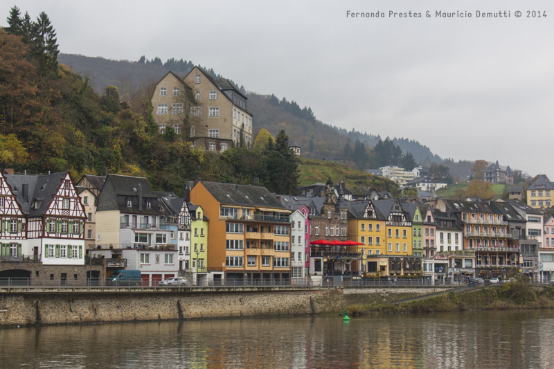 Rio Mosela em Cochem Aleamanha