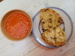 Scones and gazpacho